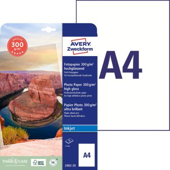 Avery Zweckform 2482-20 tintasugaras nyomtatóval nyomtatható prémium minőségű egyoldalas fotópapír