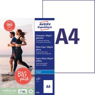 Avery Zweckform 2496 tintasugaras nyomtatóval nyomtatható egyoldalas fotópapír