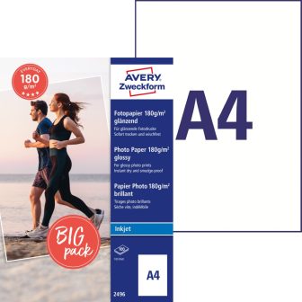 Avery Zweckform 2496 tintasugaras nyomtatóval nyomtatható egyoldalas fotópapír Avery Zweckform 2496 tintasugaras nyomtatóval nyomtatható egyoldalas fotópapír