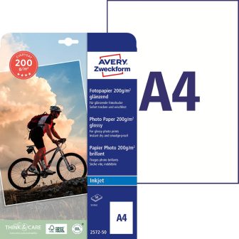 Avery Zweckform 2572-50 tintasugaras nyomtatóval nyomtatható egyoldalas fotópapír
