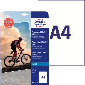 Avery Zweckform 2572-50 tintasugaras nyomtatóval nyomtatható egyoldalas fotópapír Avery Zweckform 2572-50 tintasugaras nyomtatóval nyomtatható egyoldalas fotópapír
