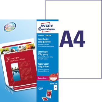 Avery Zweckform 2598-200 lézernyomtatóval nyomtatható kétoldalas papír