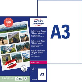 Avery Zweckform 25983-100 lézernyomtatóval nyomtatható kétoldalas papír