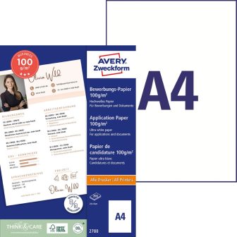 Avery Zweckform 2788 univerzálisan nyomtatható kétoldalas szórólap papír