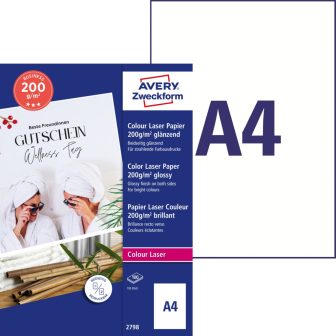 Avery Zweckform 2798 lézernyomtatóval nyomtatható prémium minőségű kétoldalas papír