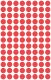 Avery Zweckform 3010 piros színű öntapadós jelölő címke