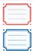 Avery Zweckform Z-Design No. 3026 öntapadó füzet matrica - piros, kék, zöld, sárga kerettel - kiszerelés: 3 ív / csomag (Avery Z-Design 3026)