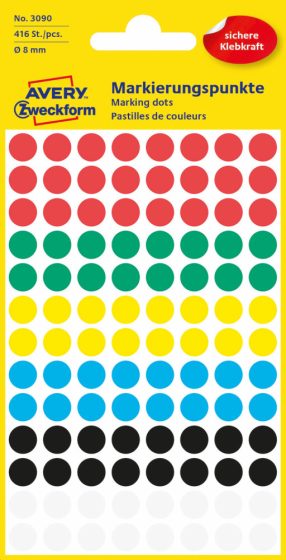 Avery Zweckform 3090 vegyes színű öntapadós jelölő címke