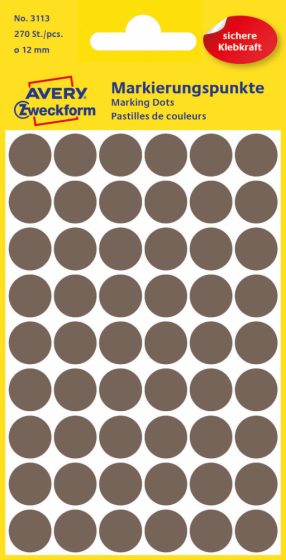 Avery Zweckform 3113 barna színű öntapadós jelölő címke