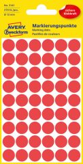 Avery Zweckform 3141 piros színű öntapadós jelölő címke