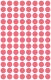 Avery Zweckform 3177 neon piros színű öntapadós jelölő címke