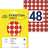 Avery Zweckform 3374 piros színű öntapadós jelölő címke