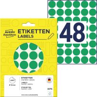 Avery Zweckform 3376 zöld színű öntapadós jelölő címke