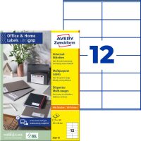 Avery Zweckform 3424-10 nyomtatható öntapadós etikett címke
