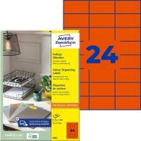 Avery Zweckform 3448 nyomtatható színes öntapadós etikett címke