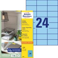 Avery Zweckform 3449 nyomtatható színes öntapadós etikett címke