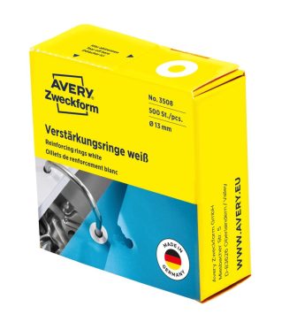 Avery Zweckform 3508 lyukerősítő gyűrű adagoló dobozban Avery Zweckform 3508 lyukerősítő gyűrű adagoló dobozban
