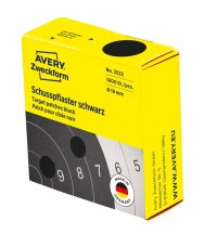 Avery Zweckform 3522 fekete színű tekercses öntapadós céltábla jelölő címke