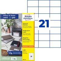 Avery Zweckform 3652-10 nyomtatható öntapadós etikett címke