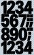 Avery Zweckform Z-Design No. 3785 időjárásálló öntapadó számok - fekete színben - kiszerelés: 2 ív / csomag (Avery Z-Design 3785)