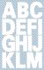 Avery Zweckform Z-Design No. 3786 időjárásálló öntapadó nyomtatott nagybetűk - fehér színben - kiszerelés: 2 ív / csomag (Avery Z-Design 3786)