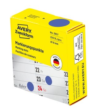 Avery Zweckform 3857 kék színű tekercses öntapadós jelölő címke Avery Zweckform 3857 kék színű tekercses öntapadós jelölő címke
