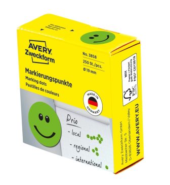 Avery Zweckform 3858 zöld színű tekercses öntapadós motivációs matrica Avery Zweckform 3858 zöld színű tekercses öntapadós motivációs matrica