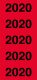 Avery Zweckform 43-220 öntapadós 2020-as évszám címke