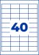 Avery Zweckform 4780-65 nyomtatható öntapadós etikett címke