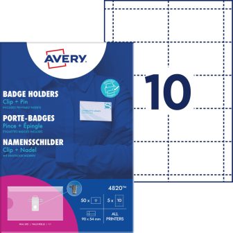 Avery Zweckform 4820 nyomtatható névkitűző készlet