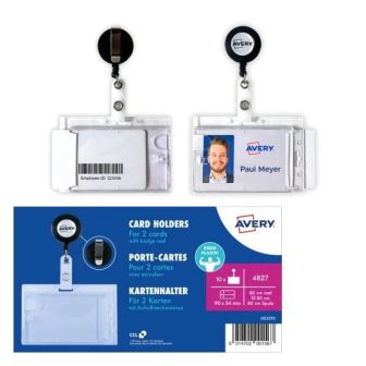 Avery Zweckform 4827 strapabíró kártyatartó kihúzható zsinórral