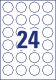 Avery Zweckform 5082 nyolcszög alakú nyomtatható öntapadós termék címke