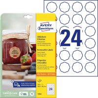 Avery Zweckform 5084 virág alakú nyomtatható öntapadós termék címke