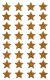 Avery Zweckform Z-Design No. 52274 karácsonyi csillogó matrica - arany színű csillagok mintával - kiszerelés: 1 ív / csomag (Avery Z-Design 52274)