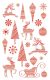 Avery Zweckform Z-Design No. 52817 öntapadó papír matrica - piros színű karácsonyi figurák motívumokkal - kiszerelés: 2 ív / csomag (Avery Z-Design 52817)