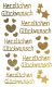 Avery Zweckform Z-Design No. 55490 öntapadó arany színű matrica - Herzlichen Glückwunsch felirattal - kiszerelés: 1 ív / csomag (Avery Z-Design 55490)