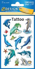   Avery Zweckform Z-Design No. 56439 öntapadó tetoválás matrica - delfinek és tengeri állatok motívumokkal - kiszerelés: 1 ív / csomag (Avery Z-Design 56439)