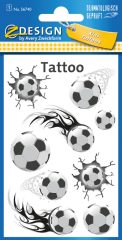   Avery Zweckform Z-Design No. 56740 öntapadó tetoválás matrica - focilabdák motívumokkal - kiszerelés: 1 ív / csomag (Avery Z-Design 56740)