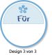Avery Zweckform Z-Design No. 56815 öntapadó dekorációs matrica - "For" felirattal - kiszerelés: 1 tekercs, 50 darab matrica / doboz (Avery Z-Design 56815)