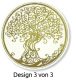 Avery Zweckform Z-Design No. 56817 öntapadó dekorációs matrica - életfa és virág motívumokkal - kiszerelés: 1 tekercs, 50 darab matrica / doboz (Avery Z-Design 56817)