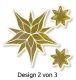 Avery Zweckform Z-Design No. 56823 öntapadó karácsonyi matrica - arany színű jégcsillag motívumokkal - kiszerelés: 1 tekercs, 150 darab matrica / doboz (Avery Z-Design 56823)