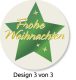 Avery Zweckform Z-Design No. 56824 öntapadó karácsonyi matrica - Frohe Weihnachten felirattal - kiszerelés: 1 tekercs, 50 darab matrica / doboz (Avery Z-Design 56824)