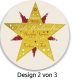 Avery Zweckform Z-Design No. 56825 öntapadó karácsonyi matrica - Frohe Weihnachten felirattal - kiszerelés: 1 tekercs, 50 darab matrica / doboz (Avery Z-Design 56825)