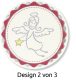 Avery Zweckform Z-Design No. 56826 öntapadó karácsonyi matrica - angyalkás motívumokkal - kiszerelés: 1 tekercs, 50 darab matrica / doboz (Avery Z-Design 56826)