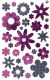 Avery Zweckform Z-Design No. 57871 öntapadó fólia matrica - lila virágok képekkel - kiszerelés: 1 ív / csomag (Avery Z-Design 57871)