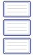 Avery Zweckform Z-Design No. 59286 öntapadó füzet matrica - kék színű kerettel - kiszerelés: 3 ív / csomag (Avery Z-Design 59286)