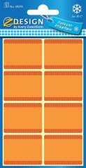   Avery Zweckform Z-Design No. 59370 papír matrica fagyasztott termékek feliratozására, megjelölésére - narancssárga színben - kiszerelés: 5 ív / csomag (Avery Z-Design 59370)
