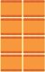Avery Zweckform Z-Design No. 59370 papír matrica fagyasztott termékek feliratozására, megjelölésére - narancssárga színben - kiszerelés: 5 ív / csomag (Avery Z-Design 59370)