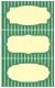 Avery Zweckform Z-Design No. 59398 papír matrica befőttes üvegre - csíkos, zöld színű kerettel - kiszerelés: 2 ív / csomag (Avery Z-Design 59398)