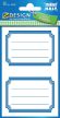   Avery Zweckform Z-Design No. 59687 öntapadó füzet matrica - kék színű kerettel - kiszerelés: 6 ív / csomag (Avery Z-Design 59687)